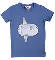 DYR-Cph Bluse - DyrGrowl - Cold Blue m. Klumpfisk