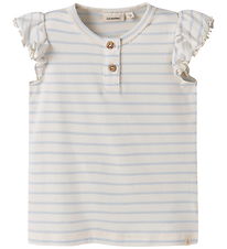 Lil' Atelier T-shirt - NmfGeo - Coconut Milk/Plein Air