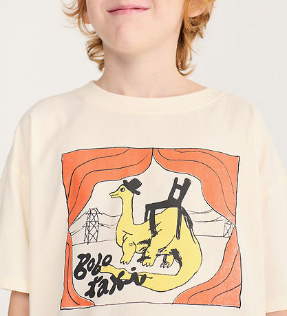 Bobo Choses T-shirt - Taxi Saurus - Off White