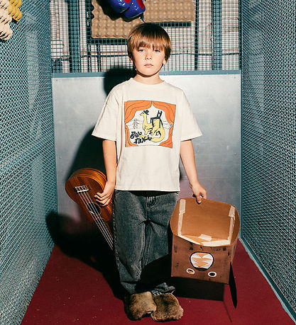 Bobo Choses T-shirt - Taxi Saurus - Off White