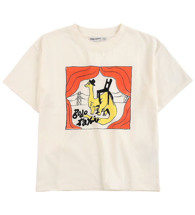 Bobo Choses T-shirt - Taxi Saurus - Off White