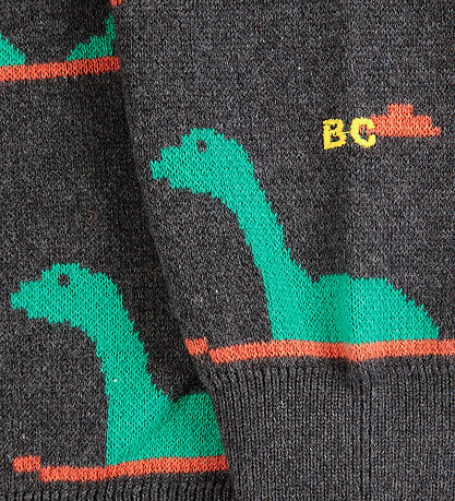Bobo Choses Bluse - Strik - Lake Monster - Dark Heather Grey