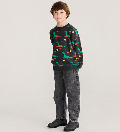 Bobo Choses Bluse - Strik - Lake Monster - Dark Heather Grey