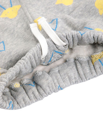 Bobo Choses Sweatpants - Pixel Abduction - Light Heather Grey