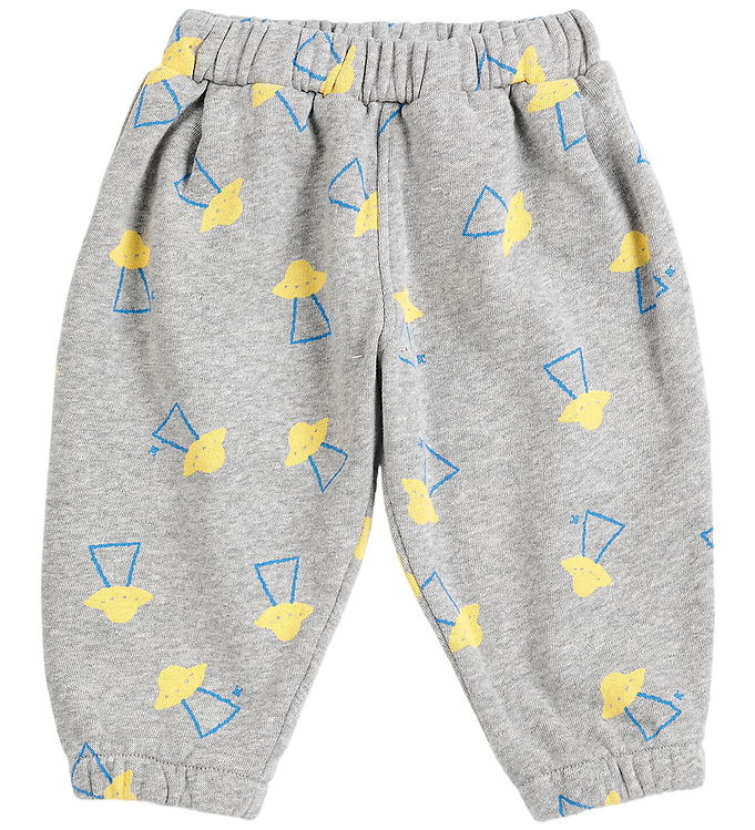 Bobo Choses Sweatpants - Pixel Abduction - Light Heather Grey