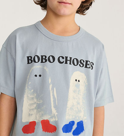 Bobo Choses T-shirt - Booty Ghost - Light Blue