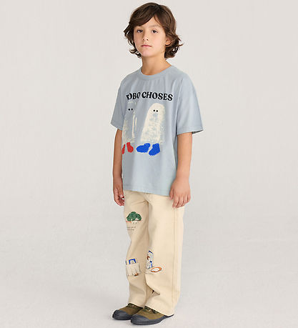 Bobo Choses T-shirt - Booty Ghost - Light Blue