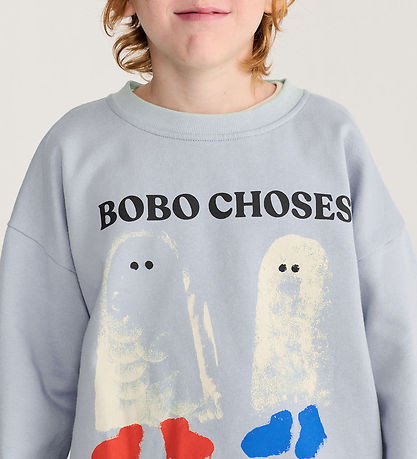 Bobo Choses Sweatshirt - Booty Ghosts - Light Blue