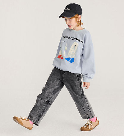 Bobo Choses Sweatshirt - Booty Ghosts - Light Blue