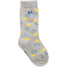 Bobo Choses Strømper - Pixel Abduction - Heather Grey