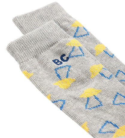 Bobo Choses Strømper - Pixel Abduction - Heather Grey