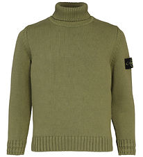 Stone Island Bluse - Strik - Military Green
