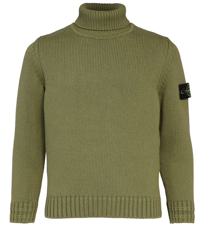 Stone Island Bluse - Strik - Military Green