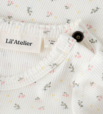 Lil' Atelier Body l/æ - Rib - Noos - NbfGago - Coconut Milk/Smal