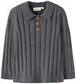 Lil' Atelier Polo shirt - Knitted - Loose - NmmLomon - Poppy See