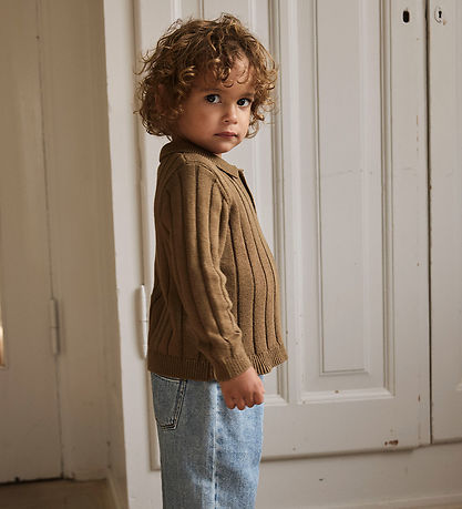 Lil' Atelier Polobluse - Strik - Loose - NmmLomon - Kangaroo