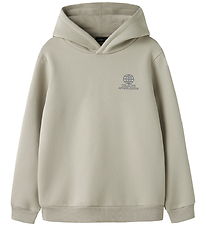 LMTD Hættetrøje - Sweat - Loose - NlmHamo - Abbey Stone