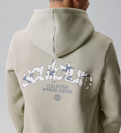 LMTD Hættetrøje - Sweat - Loose - NlmHamo - Abbey Stone