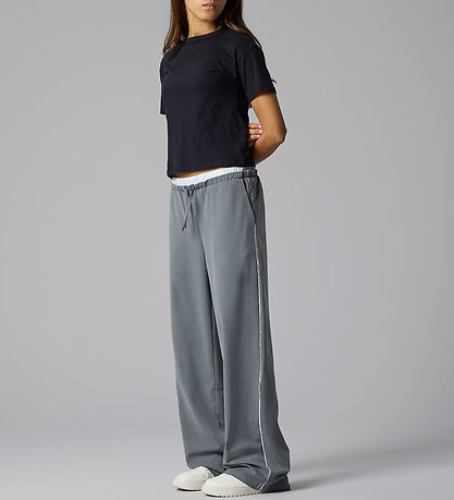 LMTD Bukser - Wide - NlfUis - Grey Melange