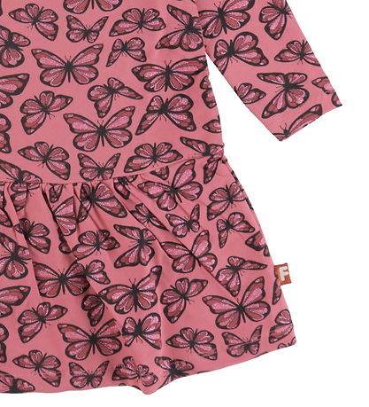 DYR-Cph Kjole - Dyrzanzi - Soft Cherry Flutter