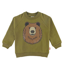 DYR-Chp Sweatshirt - Dyrbellow - Dark Olive Brun Bjørn