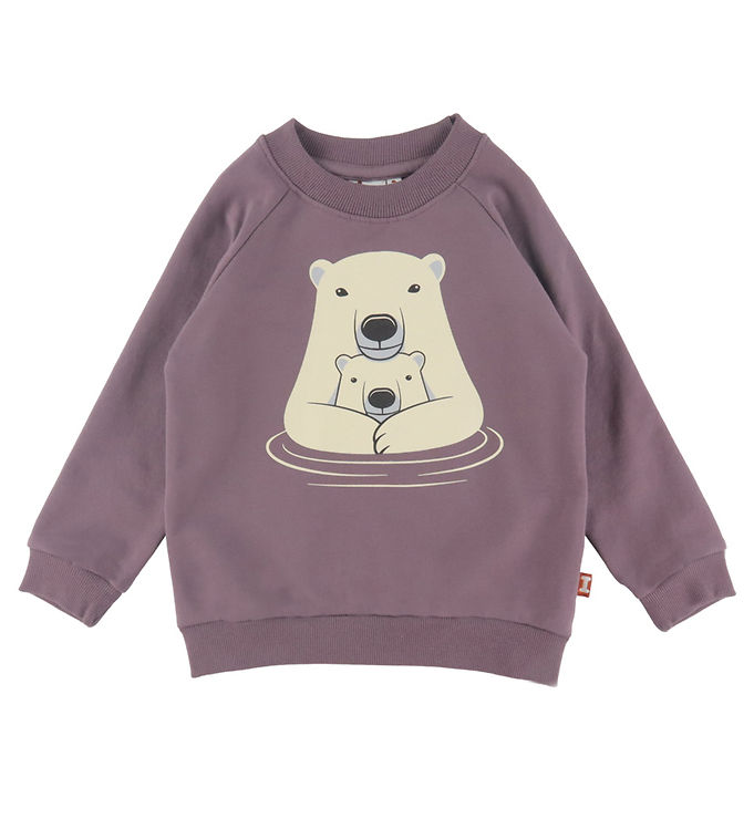DYR Sweatshirt - DyrBellow - Grey Plum Isbjoernemor