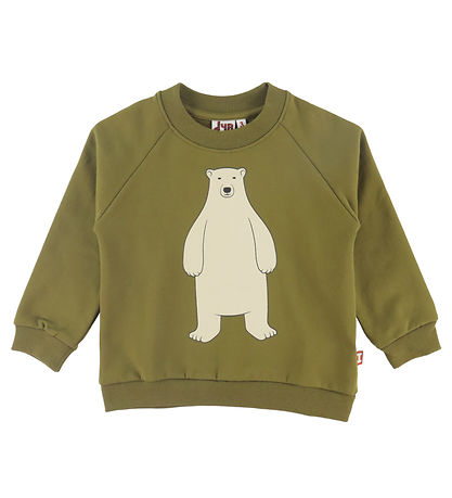 DYR-Cph Sweatshirt - Dyrebellow - Dark Olive Isbjørn Høj