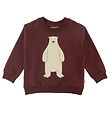 DYR-Cph Sweatshirt - Dyrbellow - Dark Cherry Isbjørn Høj