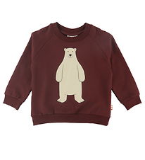 DYR-Cph Sweatshirt - Dyrbellow - Dark Cherry Isbjørn Høj