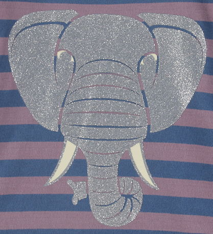 DYR-Cph Bluse - Dyrhedding - Dark Grey Blue/Grey Plum Elefant m.