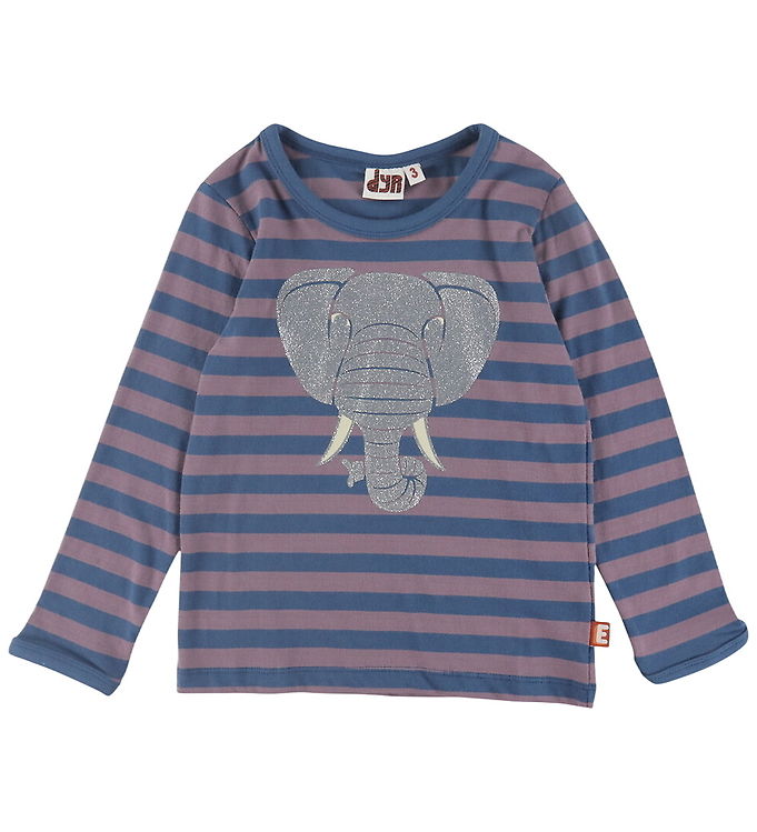 DYR-Cph Bluse - Dyrhedding - Dark Grey Blue/Grey Plum Elefant m.