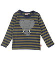 DYR-Cph Bluse - Dyrshedding - Dark Olive/Dark Navy Elefant