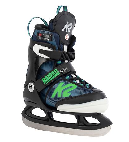 K2 Skøjter m. Lys - Raider Beam Ice - Blå