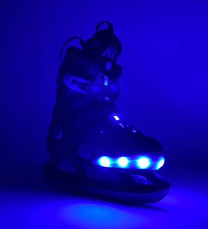 K2 Skøjter m. Lys - Raider Beam Ice - Blå
