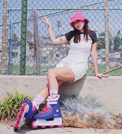 Impala Rulleskøjter - Lightspeed Inline - Blå/Pink - Inliner Impala Rulleskøjter - Lightspeed Inline - Blå/Pink - Inliner