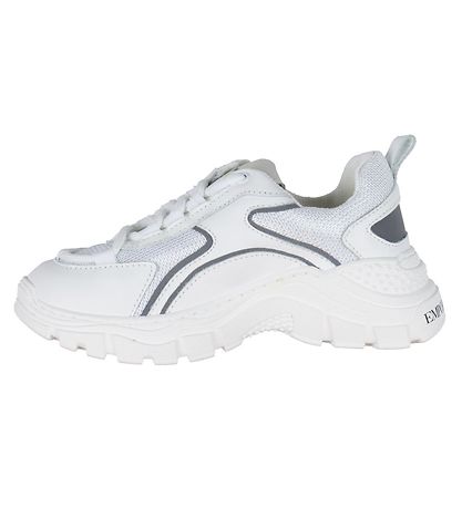Emporio Armani Sko - Bianco/Silver