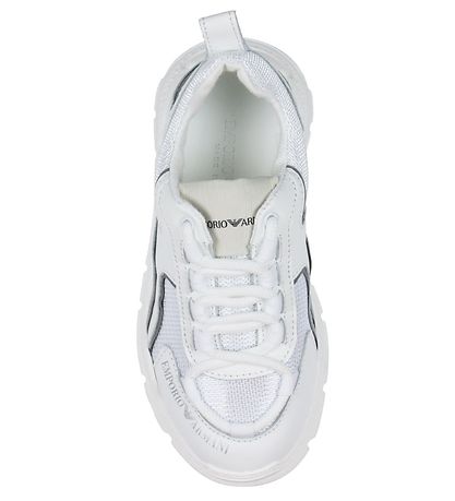 Emporio Armani Sko - Bianco/Silver