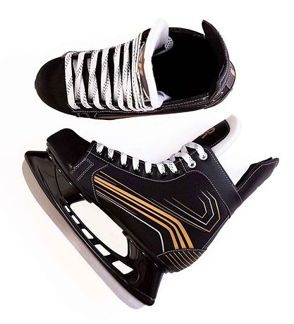 Supreme Ishockey Skøjter - Sort/guld Supreme Ishockey Skøjter - Sort/guld
