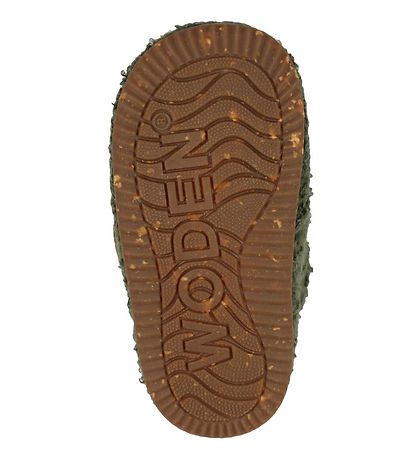 Woden Hjemmesko  - Kim - Teddy - Dark Olive Woden Hjemmesko  - Kim - Teddy - Dark Olive