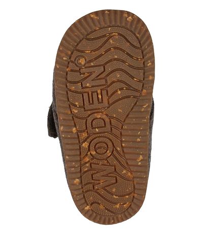 Woden Hjemmesko  - Kim - Filt - Brown Melange Woden Hjemmesko  - Kim - Filt - Brown Melange