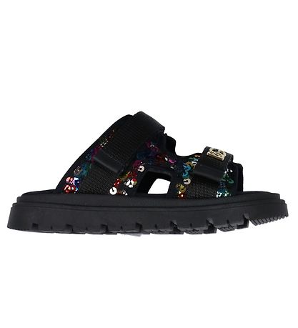 Dolce & Gabbana Sandals - Black w. sequins Dolce & Gabbana Sandals - Black w. sequins
