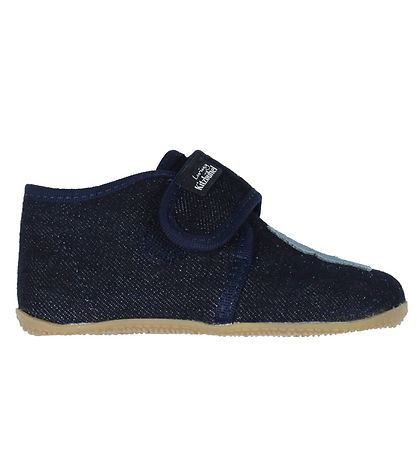 Living Kitzbühel Hjemmesko - Mørkeblå m. Hval