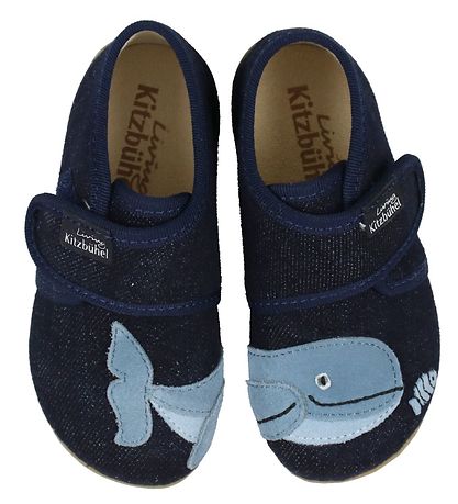 Living Kitzbühel Hjemmesko - Mørkeblå m. Hval Living Kitzbühel Hjemmesko - Mørkeblå m. Hval