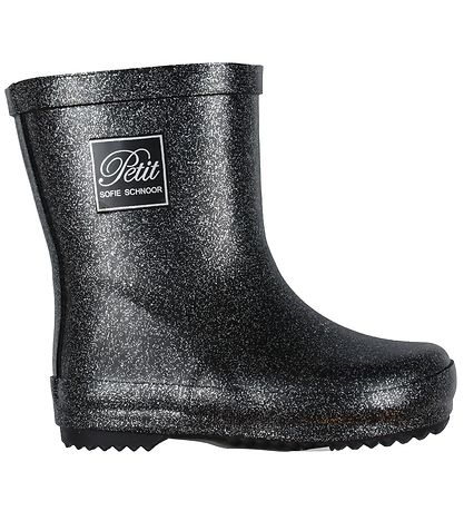 Petit by Sofie Schnoor Rubber Boots - Black w. Glitter