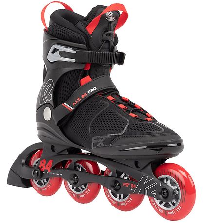 K2 Rulleskøjter - F.I.T 84 Pro - Sort/Rød - Inliner K2 Rulleskøjter - F.I.T 84 Pro - Sort/Rød - Inliner