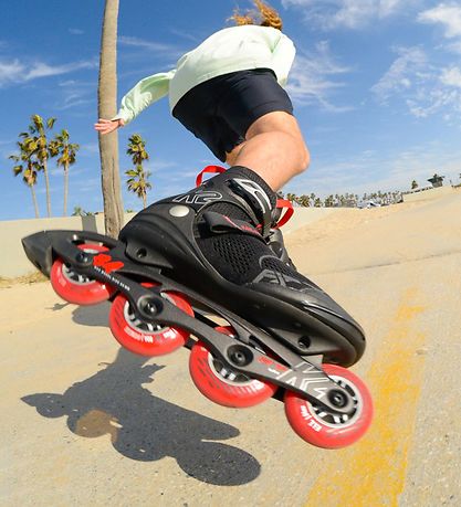 K2 Rulleskøjter - F.I.T 84 Pro - Sort/Rød - Inliner K2 Rulleskøjter - F.I.T 84 Pro - Sort/Rød - Inliner