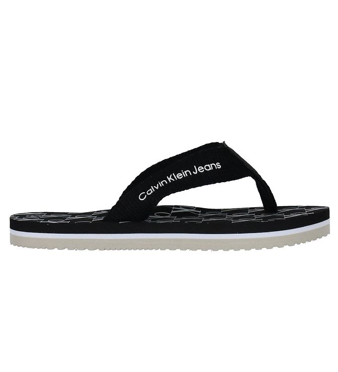 Calvin Klein Klipklapper Logo Print - Sort