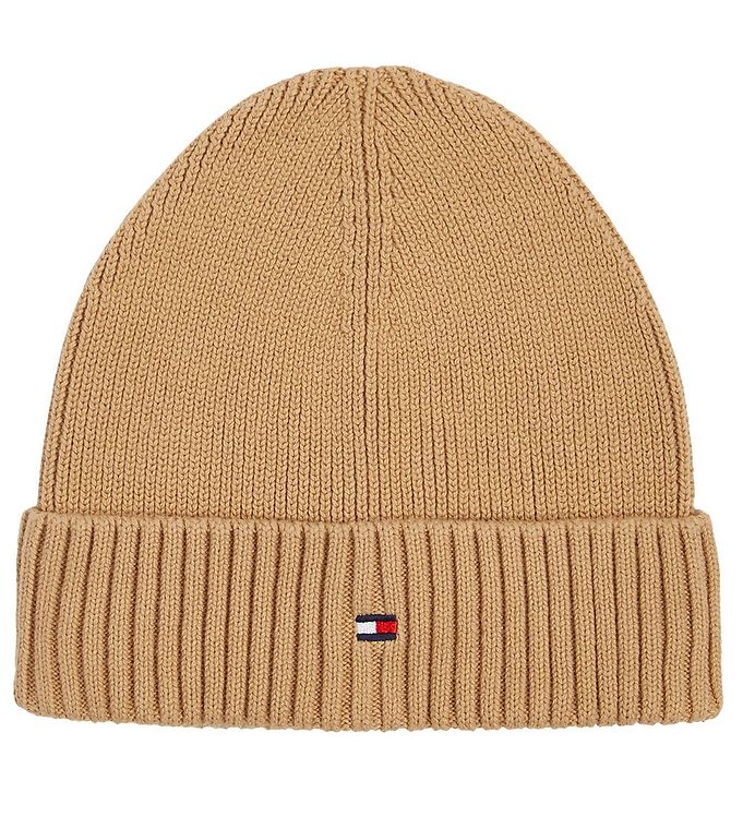 Tommy Hilfiger Hue - Strik - Small Flag - Classic Khaki