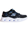 Skechers Sko m. Lys - Vortex 2.0 - Black/Blue Skechers Sko m. Lys - Vortex 2.0 - Black/Blue