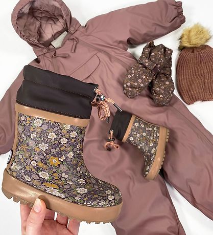 Wheat Termostøvler - Eggplant Flower